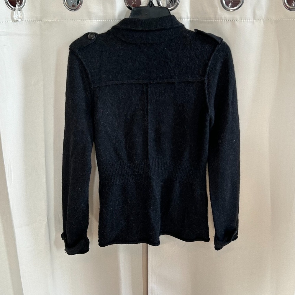 Banana Republic Womens Jacket Small Gray Alpaca Wool Blend Preppy Coat Y2K 17099 - Picture 2 of 9